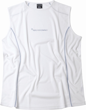 Sport tanktop, effen wit