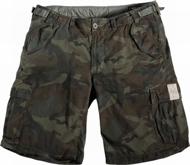Shorts camouflage-look, groen/bruin