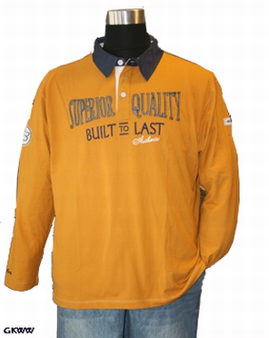 GCM Poloshirt 'Superior quality', okergeel