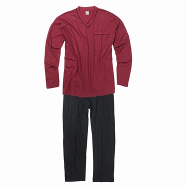 Pyjama GUSTAV, bordeaux rood