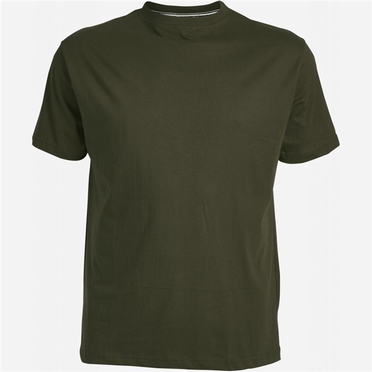 North 56°4 Basic T-shirt, effen olijfgroen