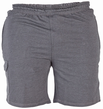 Cargo shorts 'JOHN' met elastisch boord, donkergrijs