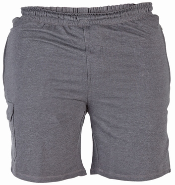 D555 Cargo shorts 'JOHN' met elastisch boord, d.grijs