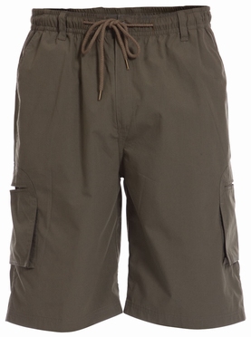 Cargo shorts 'NICK' m. elastisch boord, khaki (groen)