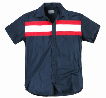 Greyes overhemd MOTO GT, navy blauw