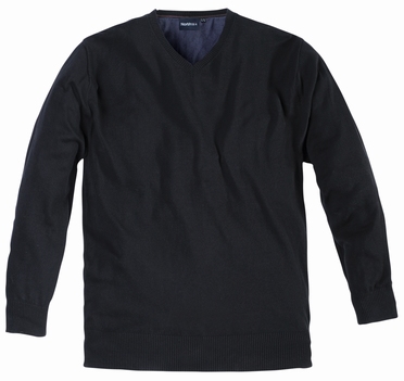 North 56°4 Pullover met V-hals, zwart