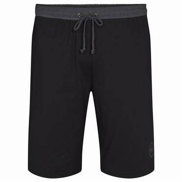 Jersey pyjama korte broek, zwart