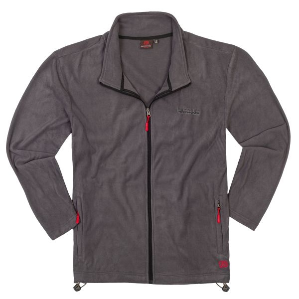 Adamo Microfleece vest/ jack met rits, grijs