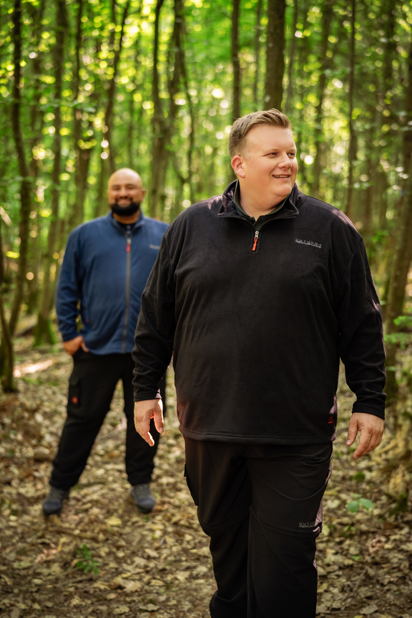 Adamo Microfleece vest/ jack met rits, navy