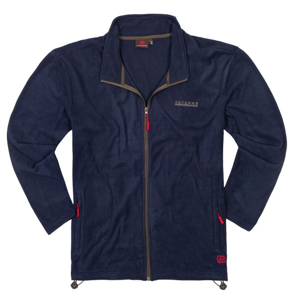 Adamo Microfleece vest/ jack met rits, navy