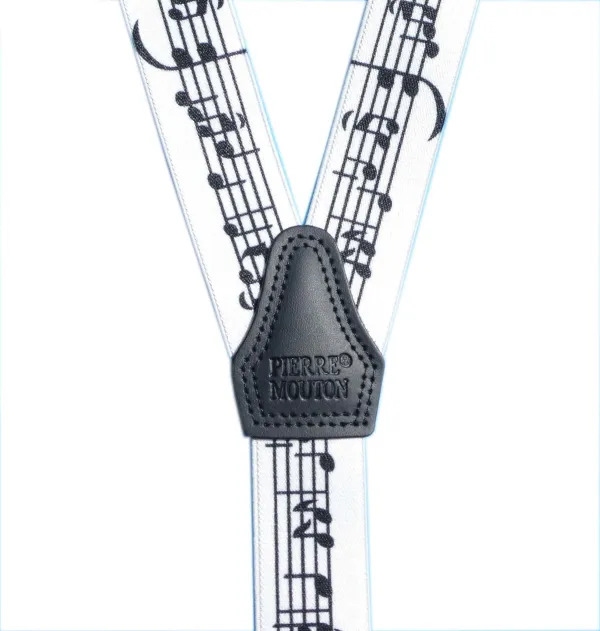 Bretels in Y-vorm met clips, design muziek
