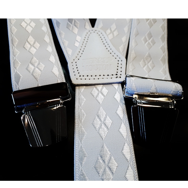 Bretels in Y-vorm met clips, diverse kleuren met ruitjes