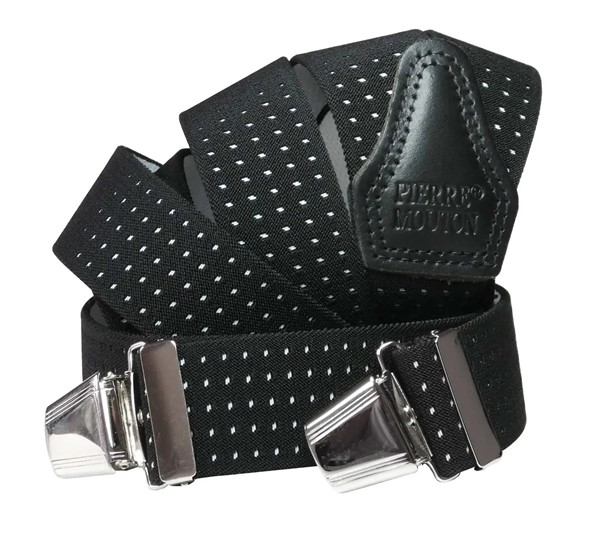 Bretels in Y-vorm met clips, diverse kleuren met stipjes