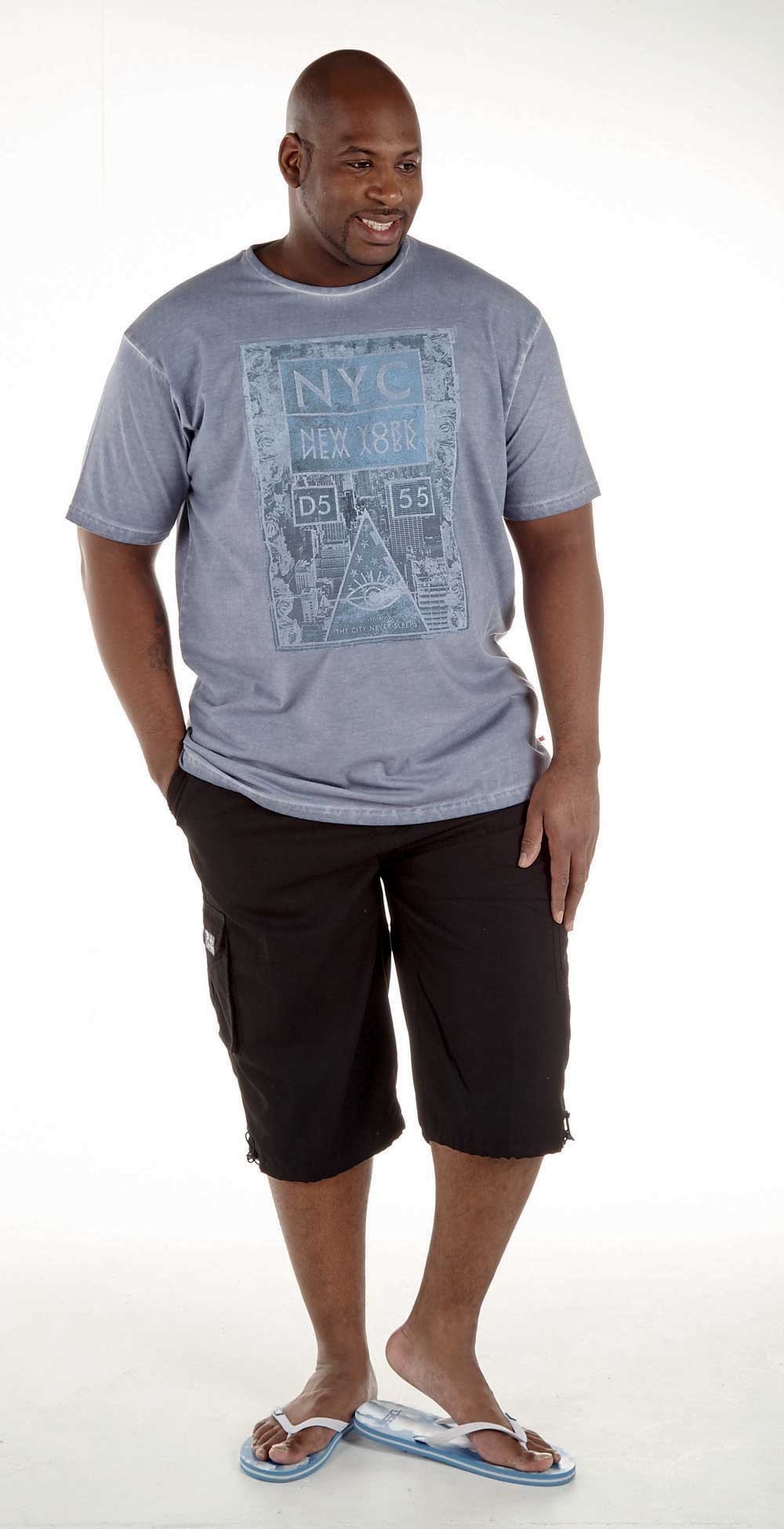 Cargo capri 'MASON' m. elastisch boord, navy
