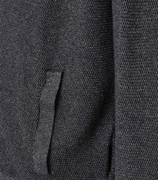 Casa Moda Cardigan vest met rits, antraciet