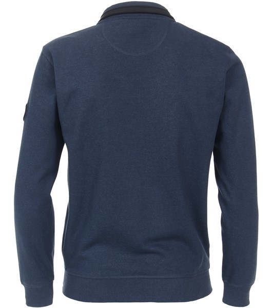 Casa Moda Cardigan vest met rits, aqua blauw