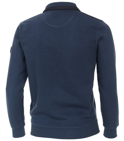 Casa Moda Cardigan vest met rits, blauw