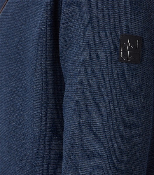 Casa Moda Cardigan vest met rits, blauw