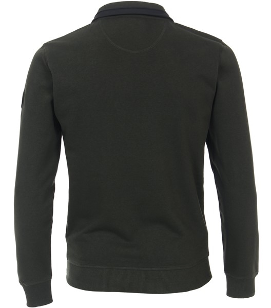 Casa Moda Cardigan vest met rits, d. groen