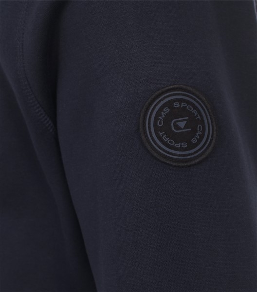 Casa Moda Cardigan vest met rits, navy blauw