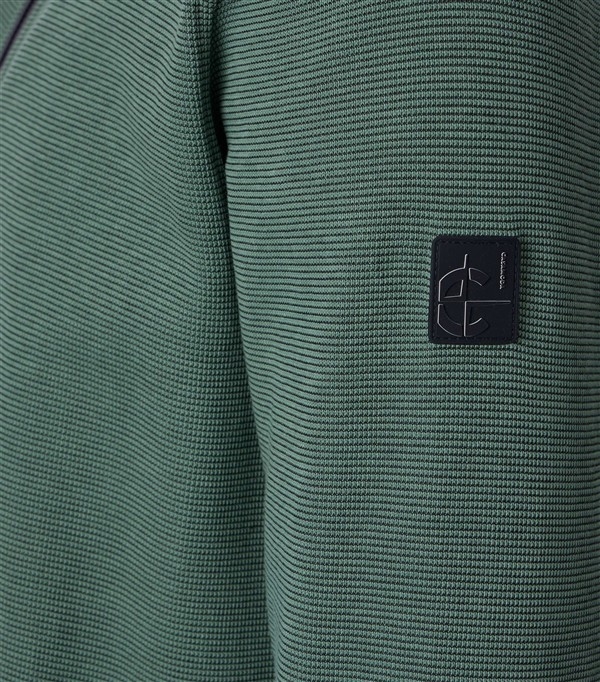 Casa Moda Cardigan vest met rits, olijfgroen