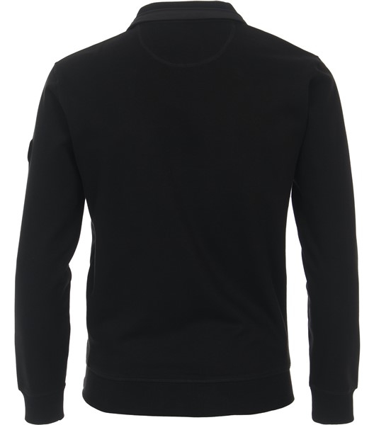 Casa Moda Cardigan vest met rits, zwart