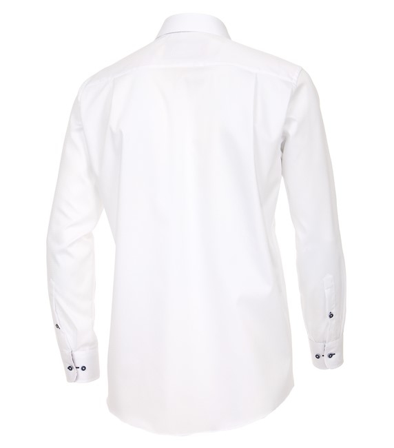 Casa Moda Club Edition overhemd lange mouw, wit/paars