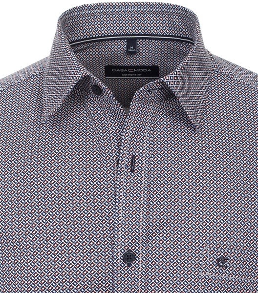 Casa Moda Kent overhemd Casual Fit, blauw