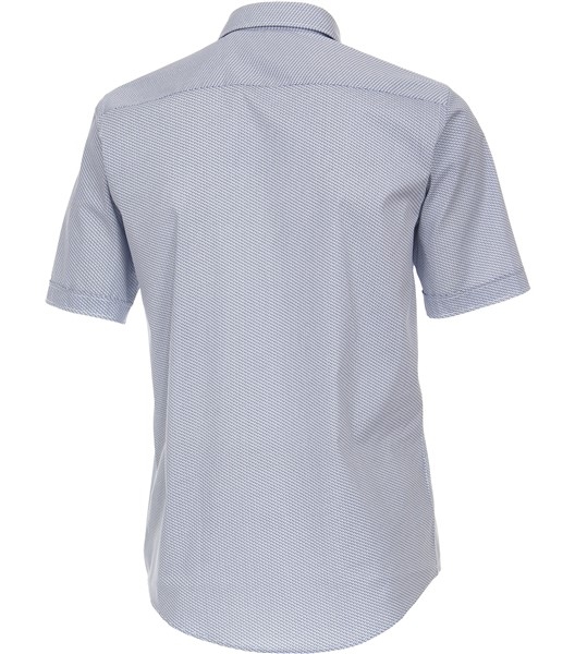 Casa Moda Kent overhemd Casual Fit, wit bl. cirkels