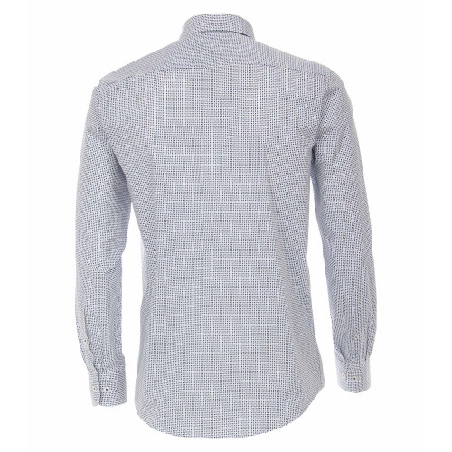 Casa Moda Kent overhemd Casual Fit, wit/blauwe blokjes