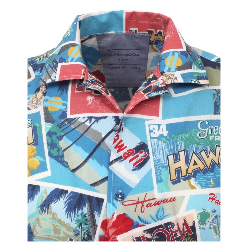 Casa Moda Kent overhemd KM Casual Fit, Hawaii