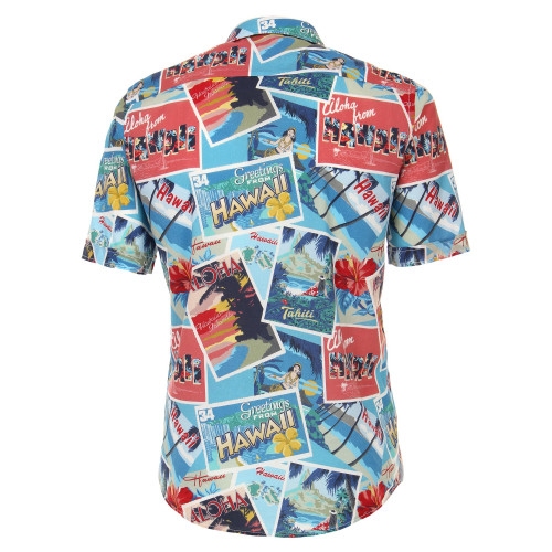 Casa Moda Kent overhemd KM Casual Fit, Hawaii