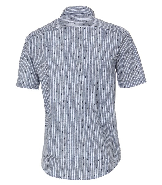 Casa Moda Kent overhemd KM Casual Fit, navy streepje