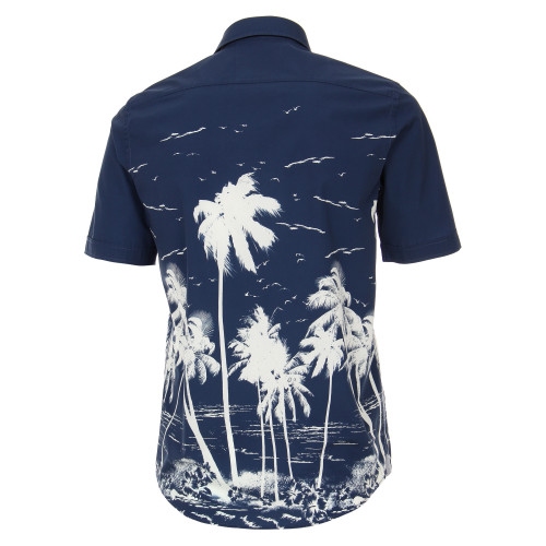 Casa Moda Kent overhemd KM Casual Fit, palm navy