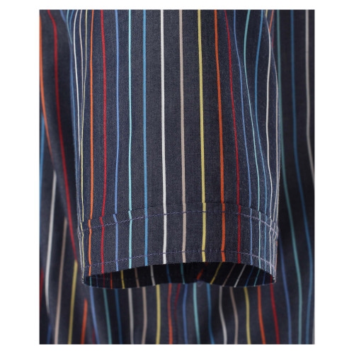 Casa Moda Kent overhemd KM Comfort Fit, streep/d.grijs