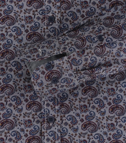Casa Moda Kent overhemd LM Comfort Fit, paisley motief