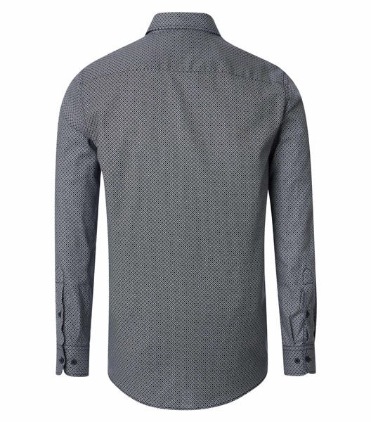 Casa Moda overhemd Casual Fit, blokjes gr-wit