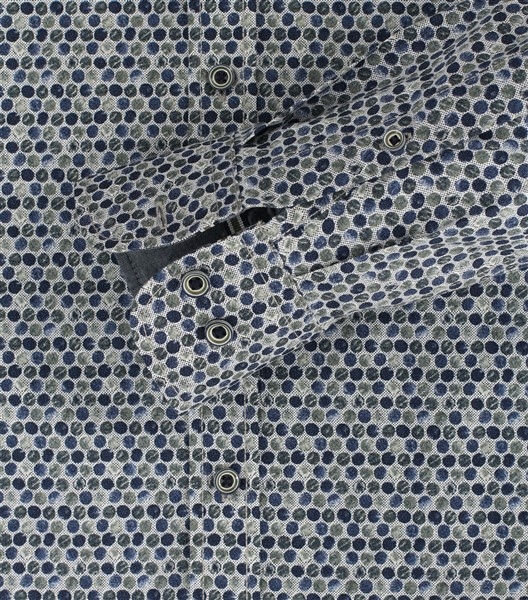 Casa Moda overhemd Casual Fit, bolletjes gr-bl