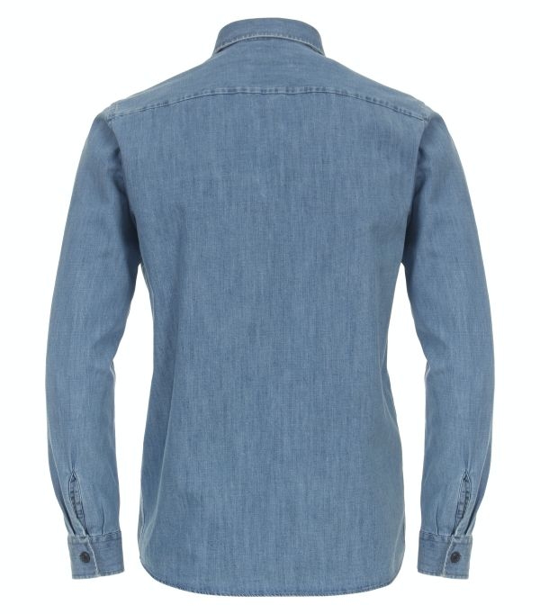 Casa Moda overhemd Casual Fit, denim blauw