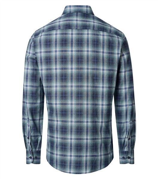 Casa Moda overhemd Casual Fit, geruit blauw