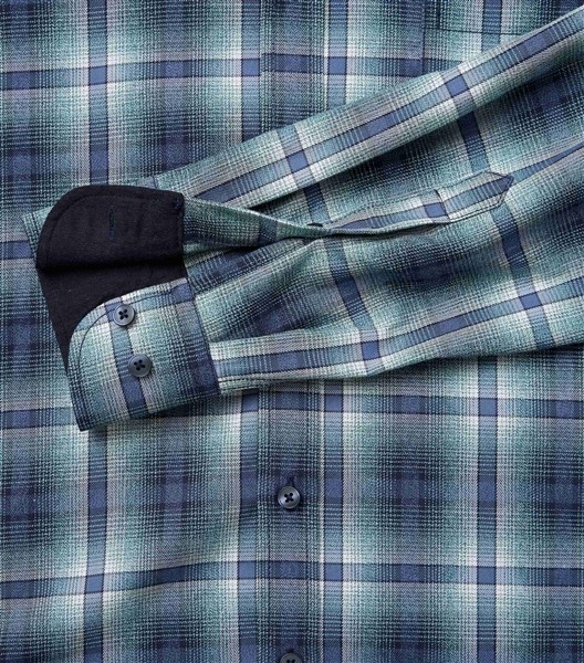 Casa Moda overhemd Casual Fit, geruit blauw