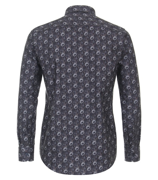 Casa Moda overhemd Casual Fit, navy bloem