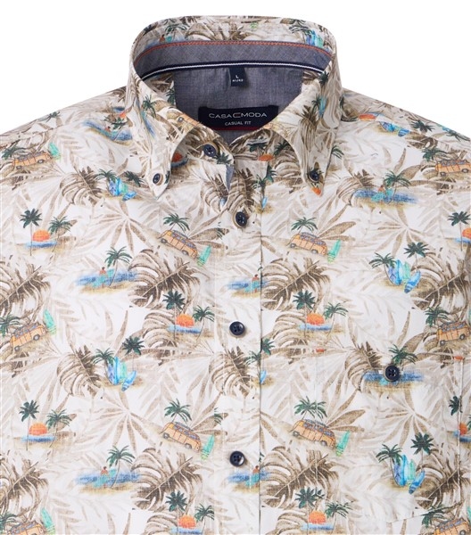 Casa Moda overhemd Casual Fit, Palm VW-bus