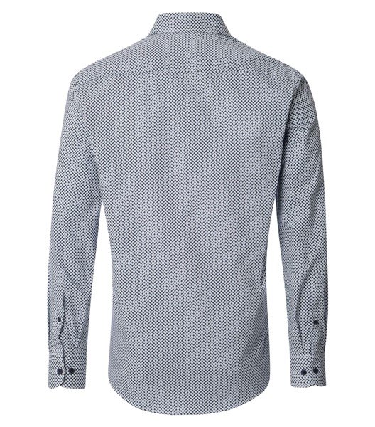 Casa Moda overhemd Casual Fit, wit blauwe dots