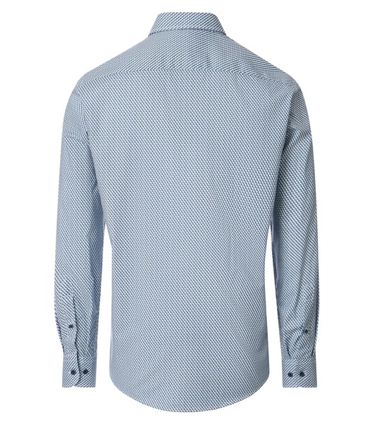 Casa Moda overhemd Casual Fit, wit met dots