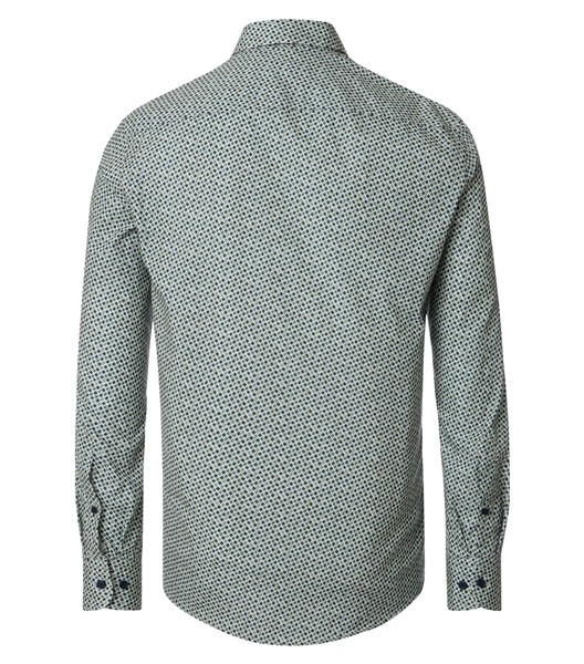 Casa Moda overhemd Casual Fit blokje, groen