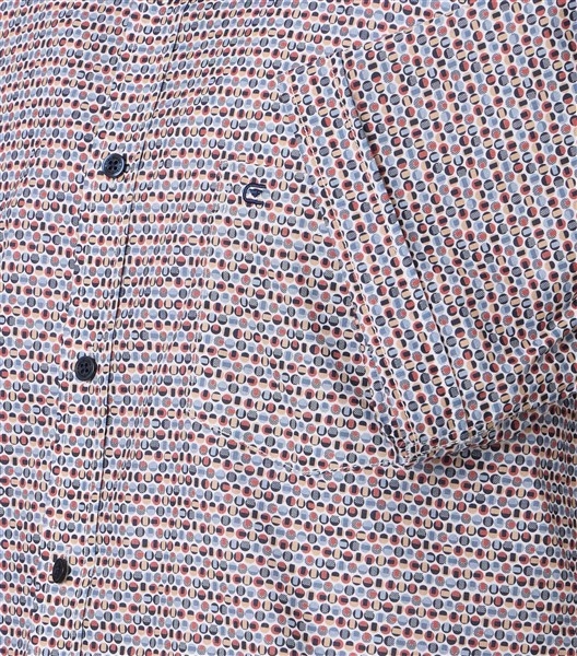 Casa Moda overhemd Casual Fit bolletjes, blauw