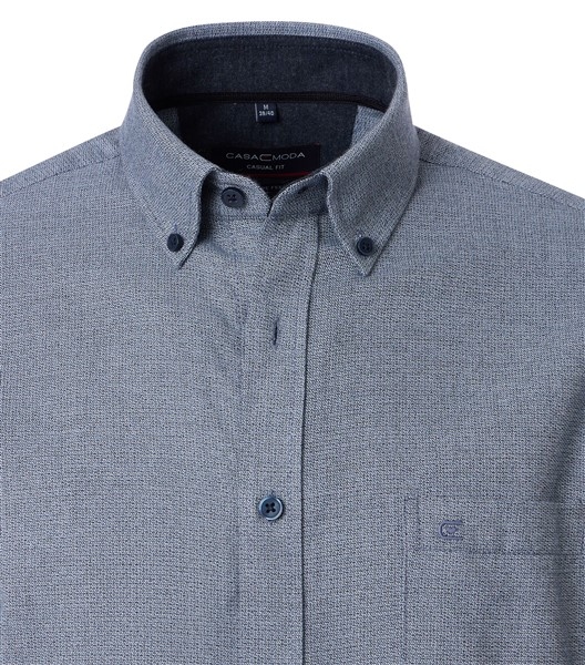 Casa Moda overhemd Casual Fit cashmere, blauw