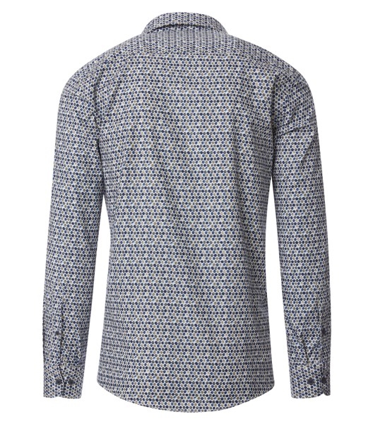 Casa Moda overhemd Casual Fit dots, bl-antra