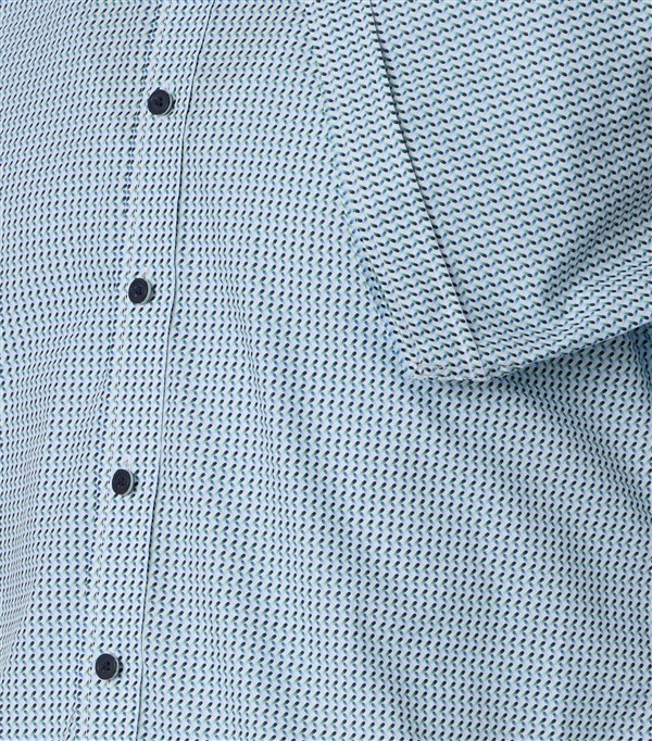 Casa Moda overhemd Casual Fit printje, blw/groen